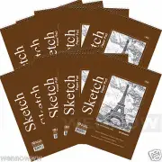 10 Pcs 40 sheets 6" x 8" Top Bound Spiral Premium Quality Sketch Book Paper Pad