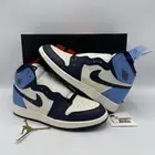 NIKE AIR JORDAN 1 OG OBSIDIAN SAIL 575441-140 SIZE 6.5Y UNC University Blue