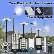 Solar Wall Light Pathway Motion Sensor 11000W LED Bulb IP66 Outdoor Super Bright