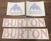 ASSORTED BURTON DECAL STICKER PACK #1 (4 PIECE TOTAL)