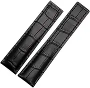 [FULNES] Genuine Leather Bracelet 19mm 20mm 22m For Tag Heuer Watchband Men Wristwatches Band Accessories Fold Buckle Leather Watch Strap