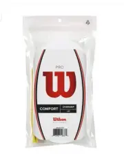 Wilson Pro Overgrip 30-PK White Tennis Badminton Great Feel & Comfort TOP SELLER