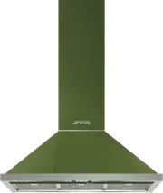 Smeg Portofino 90cm Canopy Rangehood Olive Green