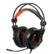 A6 Usb Gaming Headset 7.1 Channel Wired Headphone With Wire Control + Mic + Breathing Light For Pc Laptop(Black)