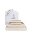 Threadmill Luxury 800 Thread Count King 100% Cotton Sheets - Light Beige Sate...