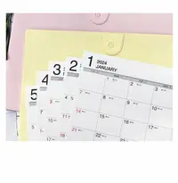 在飛比找樂天市場購物網優惠-2024年超值18開桌曆(附墊) 月曆 年曆 行事曆 YM2