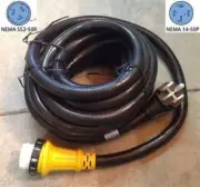 6/3+8/1 36 foot 50 amp RV Power Cord w/ Twist Lock Locking Connector