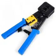 [RJ45 RJ12 RJ11 Pass Through Crimper] for 8P 6P 4P Network Connectors and CAT...