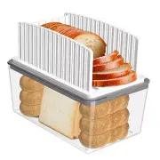 Upgrade Bread Slicer for Homemade Bread with Bread Box, Bread Slicing Guide A...