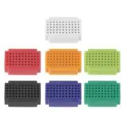 7pcs Mini Breadboard, Solderless Breadboard Small 55 Tie Points, ZY-55, 7 Color