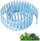 Wooden Decorative Picket Fence, Mini Fairy Garden Fence,Miniature Garden Ornamen