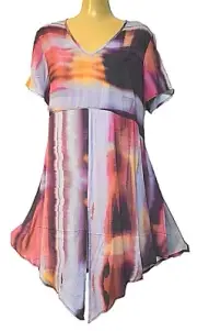 TS TAKING SHAPE plus size M / 20 Horizon Tunic empire waist flowy top NWT rp$160