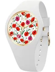 [ICE-Watch] Ice Flower Poppy Small White Silicone Quartz Watch