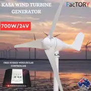 24V Wind Turbine Generator 700W 3 Blade Digital Hybrid Wind/Solar Controller