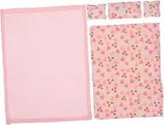 Vaguelly 1 Set Doll House Sheets Doll House Quilt Miniature Bedding Kit Miniature Quilt Mini Bed Supplies Doll House Bedding Doll House Bedroom Accessories Miniature Bedding Decors