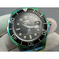 在飛比找蝦皮購物優惠-Invicta  彩虹電鍍 機械錶 nh35a 防水300米