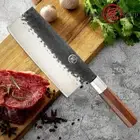 7.5 Inch Handmade Chinese Cleaver High Carbon 4cr13 Steel Cooking Slicing Tools