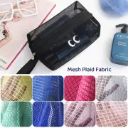 Hard Mesh Grid Fabric Organza Texture Breathable Dress Costume Material DIY.