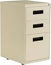Alera PA53-2820PY PA532820PY Three-Drawer Metal Pedestal File 16w x 19-1/2d x 28-1/2h Putty