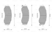 [Bosch] Front Brake Pads for Hyundai Iload 2.5L Diesel D4CB 2008 - On