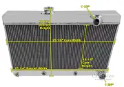 Super Champion 3 Row All Aluminum Radiator for 1961 1962 1963 Pontiac Tempest