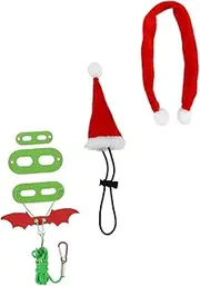 BESPORTBLE Lizard Leash Harness 3pc Lizard Traction Rope Set Scarf Vest for Christmas