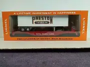 O-Gauge PRR #474 Flar Car With PRESTON The 151 Line Truck Trailer. Custom Made