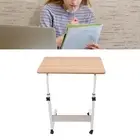 AU (31.5x15.7in Walnut Color)Sofa Bed Side Table Mobile Laptop Computer Desk