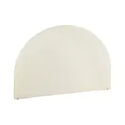 Bed Head Headboard Bed Frame King Boucle - GREI White
