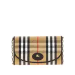 [BURBERRY] BURBERRY 'Highlands' clutch-wallet with chain Woman One Size One Size Brown