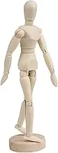 BQLZR Wooden Human Mannequin 8 Inch Flexible Manikin Sketch Model Art with Stand and Flexible Joints for Drawing The Human Figure Decoration Home Office Desk Sketching Drawing Painting