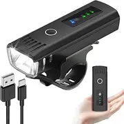Bike Light USB-C Rechargeable Bicycle Light Bike Headlight Front Cycling Mountain Bike Light LED 1100 lumens 2600mAh Battery Waterproof IP65