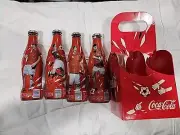 Coca Cola Robert Lewandowski Ambasador Cup Soccer Poland 4 Wrapped Bottle Set