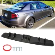 For 2004-2014 Acura TL TLX 33" Rear Bumper Lip Diffuser Shark Fin Spoiler ABS US