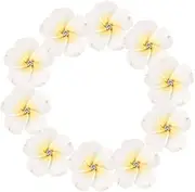 10pcs Diy Clay Flower Charms Hair Clip Decor Diy Hairpin Accessories Craft Supplies for Boys and Girls