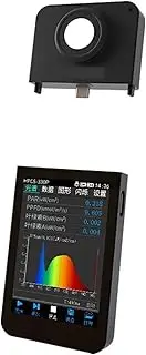 PPFD Par Light Meter HPCS330P Handheld Spectrmeter Lab Spectral Analysis Equipment for Grow Lighting 350-800nm for Home, Plant Growth Lab