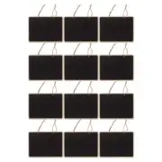 12pcs Blackboard Wall Sign Blackboard Message Tag Chalkboard Sign Double- Sided