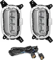 Binxind 2Pcs Car Daytime Running Lamp Daylight Driving Fog Lights LED Vehicle Modification for KX3 Seltos 2020