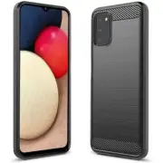 Heavy Duty Shockproof Carbon Fiber Case for Verizon Samsung Galaxy A03s SM-A037U