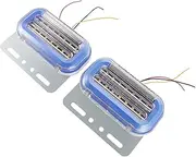 DONFAMDS 2 Pcs Rgb LED Side Signal Lights for Trucks High Brightness Warning Lamps for Enhanced Auto Side Lights for Trucks Heavy Vehicles