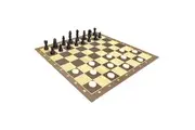Classica 2 in 1 Kids Adults Chess Checkers Family Folding Board Game Toy Set 6y+