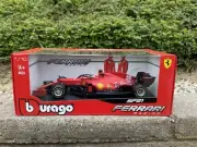Bburago 1/18 2021 Formula 1 Ferrari Racing SF21 F1 #55 Carlos Sainz Jr. 16809 SA