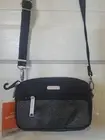 NWT BAGGALLINI Black Crossbody W/Securtex FABRIC & Anti-Theft RFID RP75