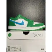 Nike Air Jordan Retro 1 Low Lucky Green White DC0774-304 - Women's Size 11