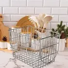 Wire Storage Basket Fruit Basket Decorative Sturdy Pantry Organization for