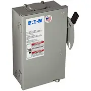 EATON CORPORATION Eaton Dg221Nrb Outdoor Safety Switch, 120/240V, 30-Amp, Gray
