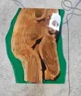 Custom Resin River Table | Live Edge Table | Walnut Wood Epoxy River Table Decor