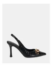 [Novo Shoes] Idalia Pumps in Black Croc