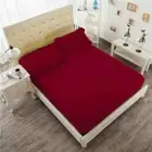 3 PC Velvet Double Marron 14" Deep Pocket 1 Fitted Sheet & 2 Pillow Cover