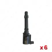 6 x Bosch Ignition Coils for Ford Falcon Fairlane Fairmont BA BF Territory SX SY